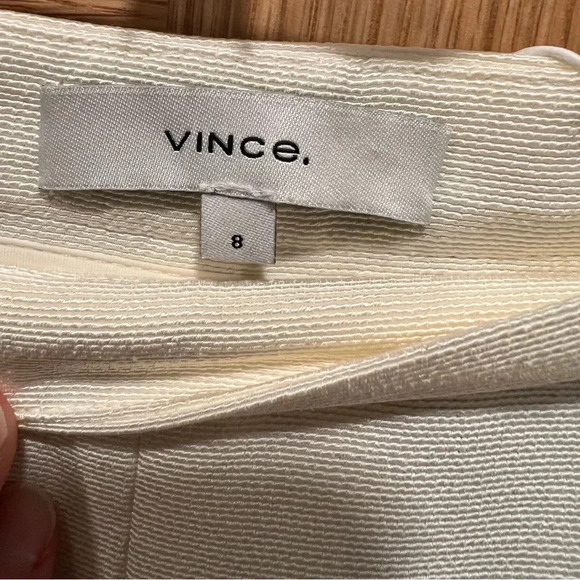 VINCE High Waisted Tailored Short Women’s Size 8 Cream/Off White NWT - Picture 3 of 7